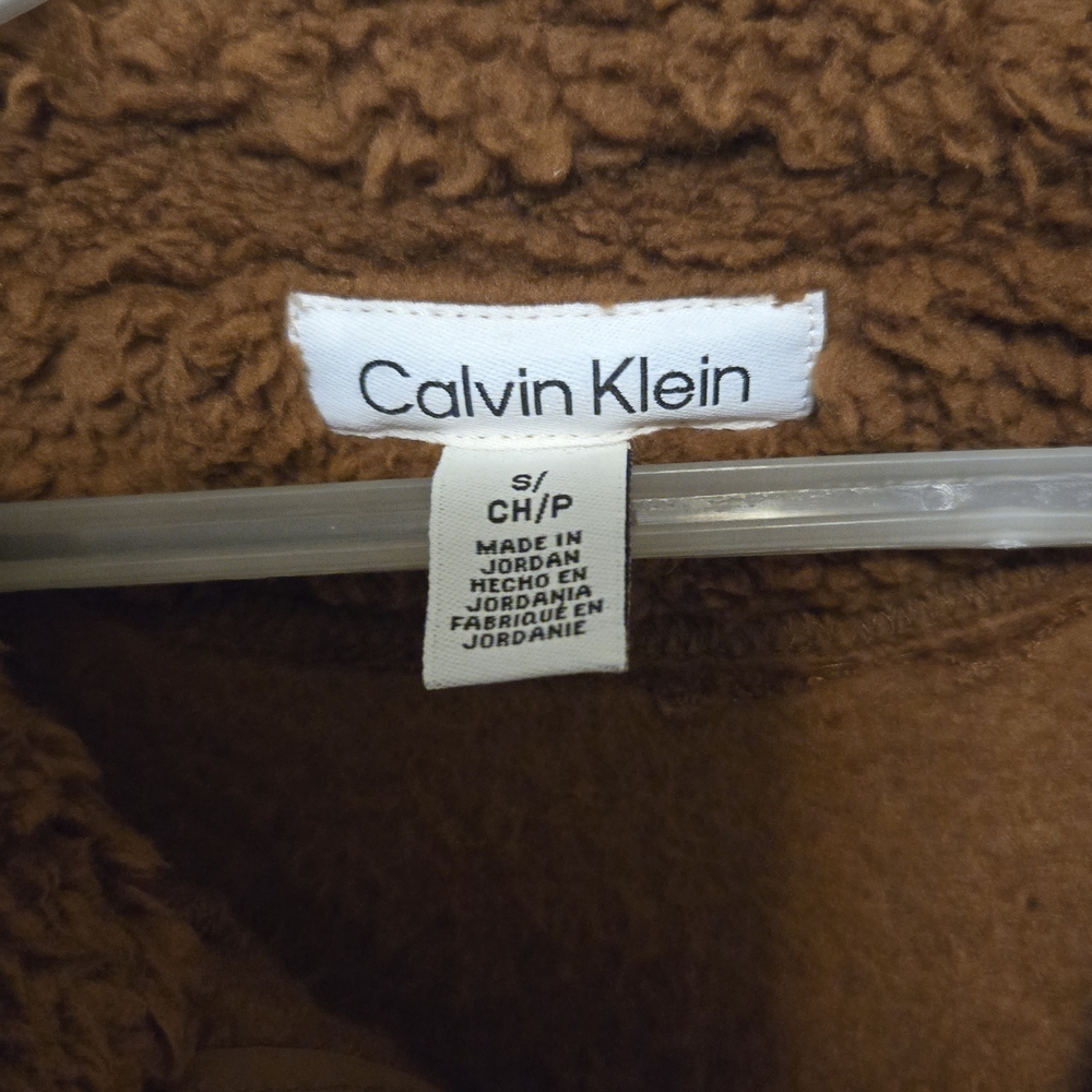 Calvin Klein Brown Fleece Jacket